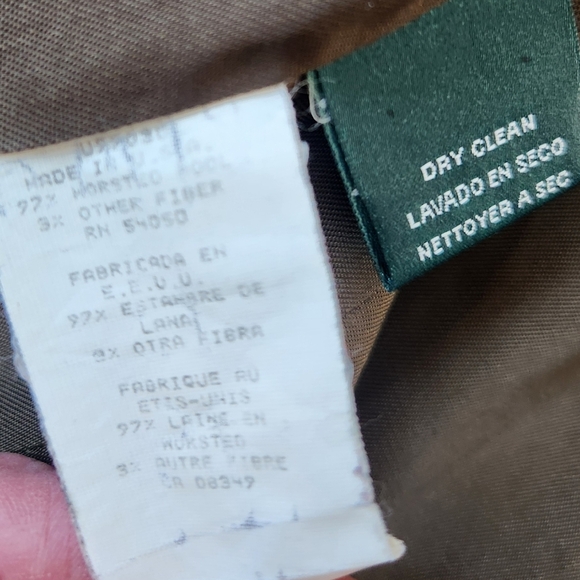 Vintage Wool Lauren Ralph Lauren Heritage Equestrian Old Money Blazer Jacket - Picture 16 of 16